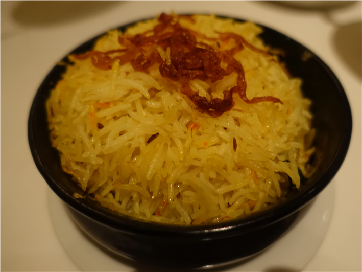 chicken biryani with saffron